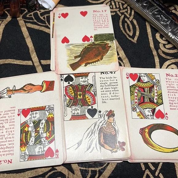 Vintage RARE 1903 Gypsy Witch Fortune Telling Cards Full Deck Oddities Tarot - Picture 13 of 15